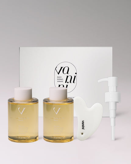 Vanini Gift Box (2x Boosting Oil + Gua Sha Tool + Pump)