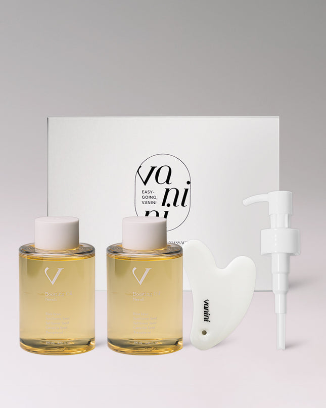 Vanini Gift Box (2x Boosting Oil + Gua Sha Tool + Pump)